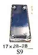S9 17X28-28 Хрустальный замок блестящие большие акриловые зеркальные камни и пришивные стразы для платья плоские зеркальные Стразы для одежды - Цвет: S9 17X28-28