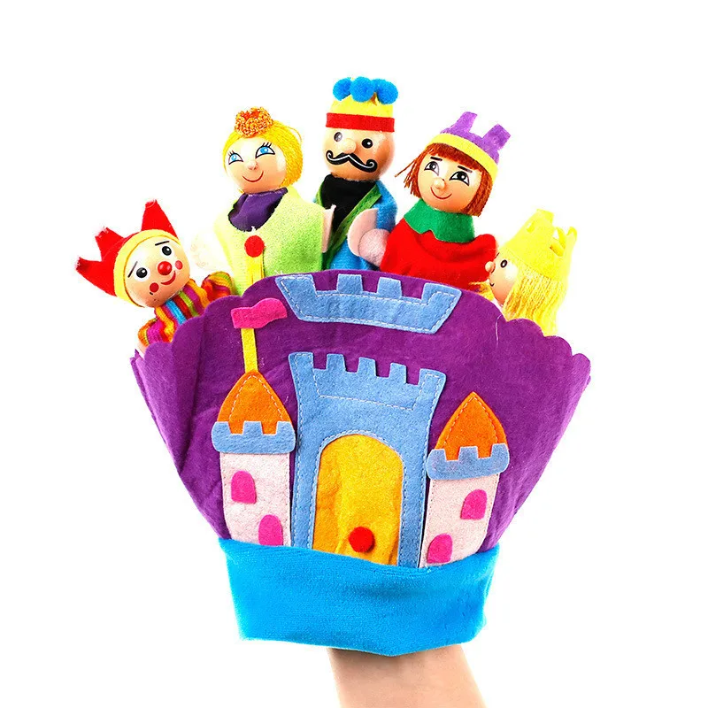 Животные пальчиковая кукла детские куклы Расскажите историю реквизит для