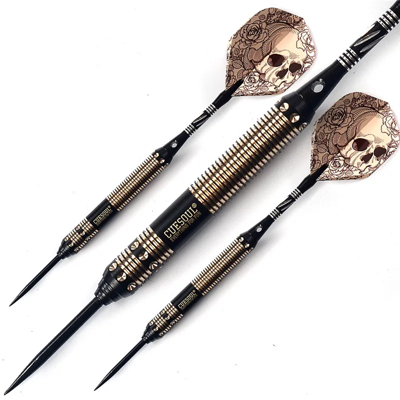 New CUESOUL 23g 25g 27g Professional Steel Tip Darts Black Dart Body With Flights|body bracelet|darts game for kidsbody clinic |