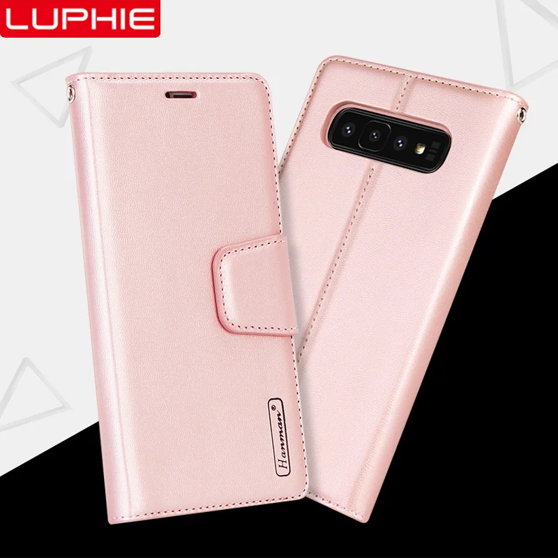 LUPHIE роскошный кожаный кошелек чехол для samsung Galaxy S10 S9 плюс S10e Note 9 раскладные чехлы-подставки для samsung A20 A30 A50 A70 крышка