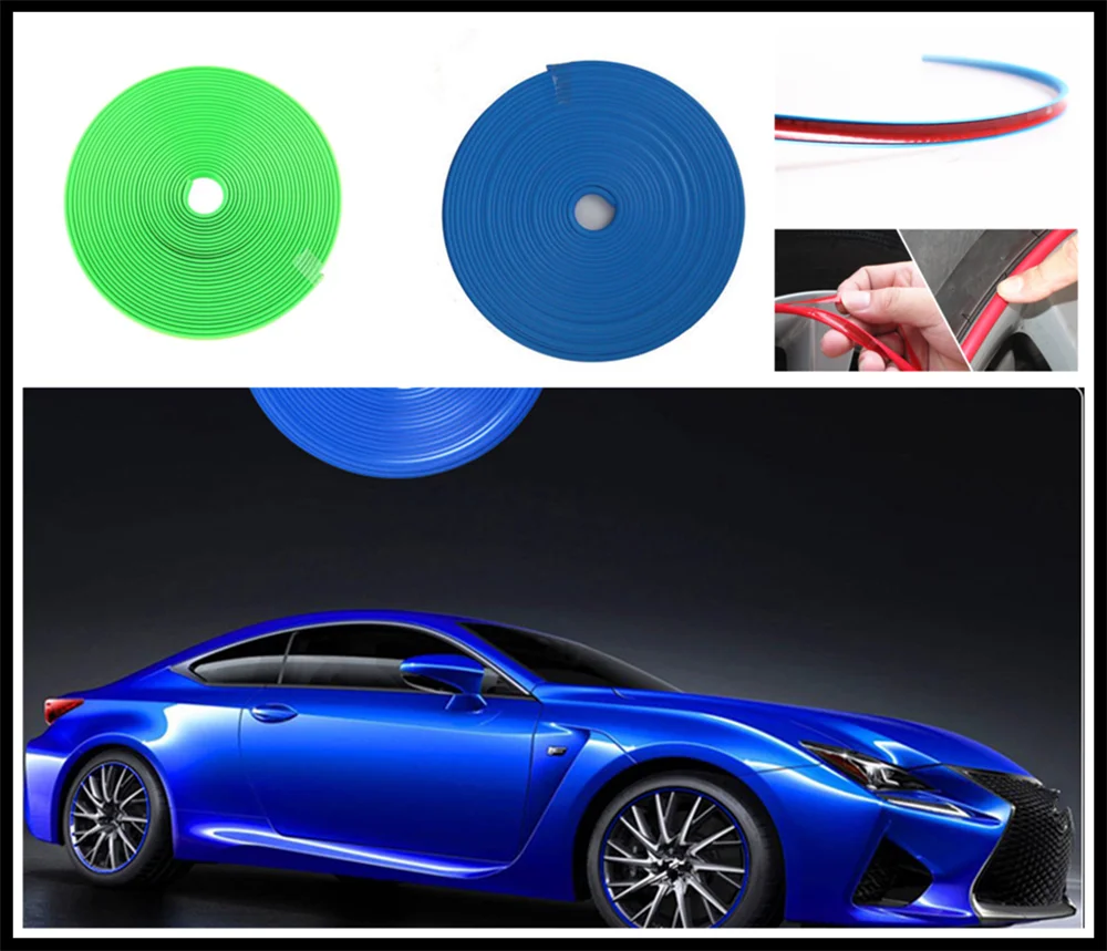 

auto popular rim protection car tire decorative strip color line rubber for Kia Soul Forte5 Cadenza Telluride Pro Venga