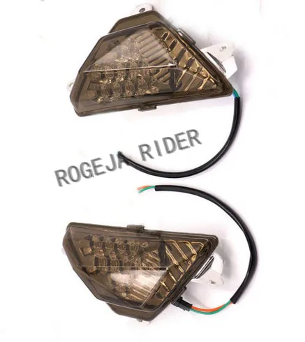 for Kawasaki Ninja ZX 300 ABS 2013 2014 EX300 13 14 Smoke Front Turn Signal Blinker Marker Left/Right LED Indicators Turnlights |