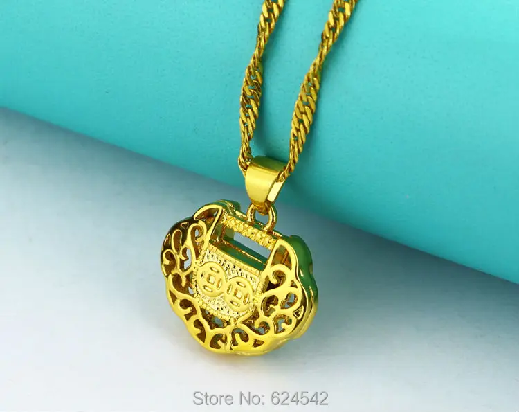 Новое Женское Ожерелье из золота 24k с изящными замками|necklaces gold|chain necklace pendantnecklace