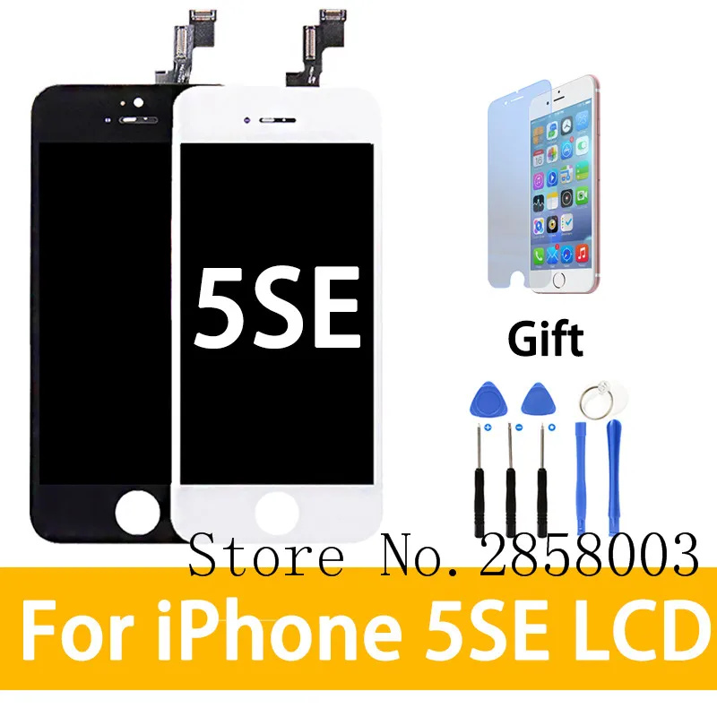 1 шт./лот AAA качество ЖК экран дисплей дигитайзер сборка для iPhone 5se черный/белый все