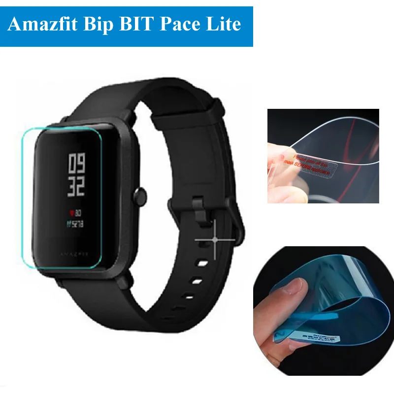 2 шт. для Xiaomi Huami Amazfit Bip BIT PACE Lite Взрывозащищенная защитная пленка ультра-прозрачная защита защитная пленка нано пленка