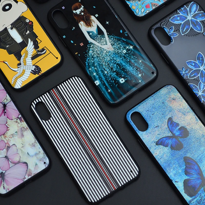 Glossy Floral Phone Case Flower Mobile Cell Shell For iPhone X Support OEM |