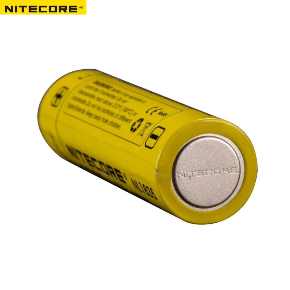 Nitecore NL1835 18650 3500 мАч(новая версия NL1834) 3,6 в Вт перезаряжаемый литий-ионный аккумулятор высокого качества с защитой