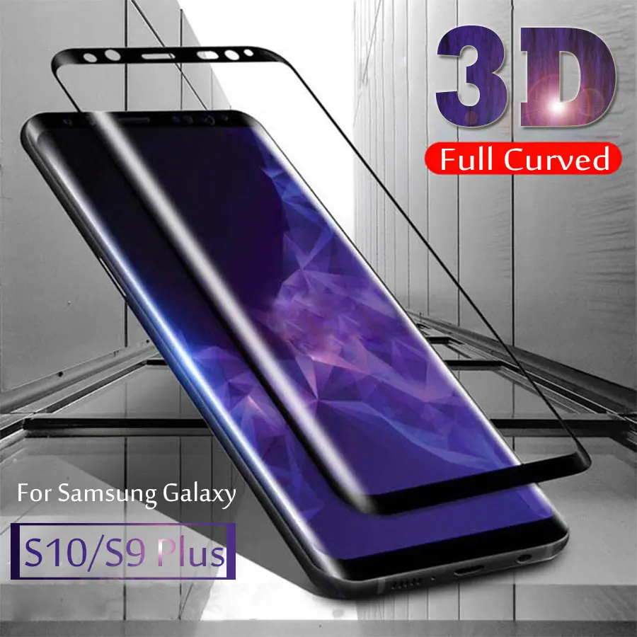 3D стекло для samsung galaxy S9 Plus защитное закаленное на S10 S10Lite Защитная пленка экрана