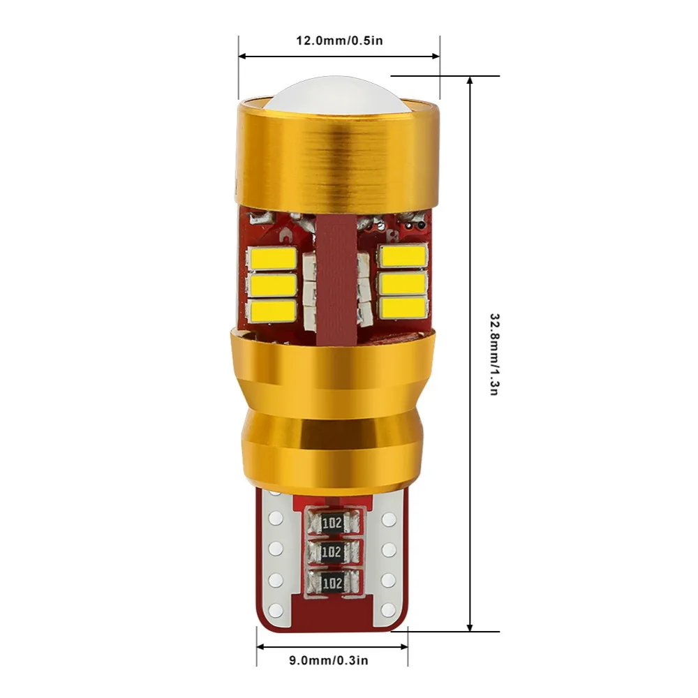 2 x светодиодный Canbus T10 W5W 3014 27SMD автомобильная светодиодная лампа свет внутри для VW - Фото №1