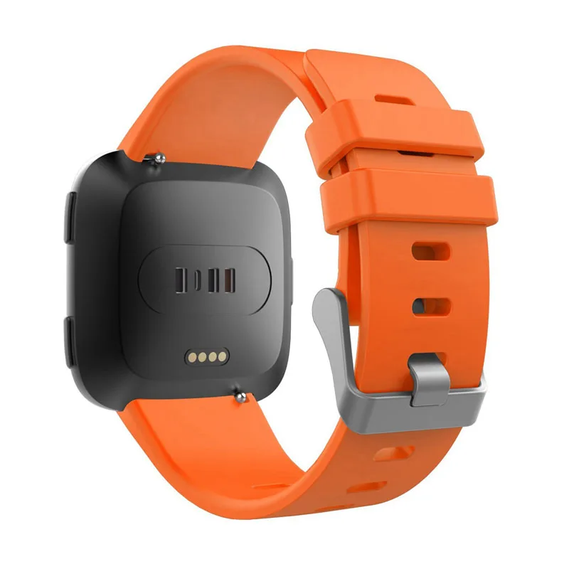 Orange TORQUILA Премиум мягкий силиконовый ремешок для Fitbit Versa фитнес-браслет Сменные часы спортивный светильник - Цвет ремешка: Orange