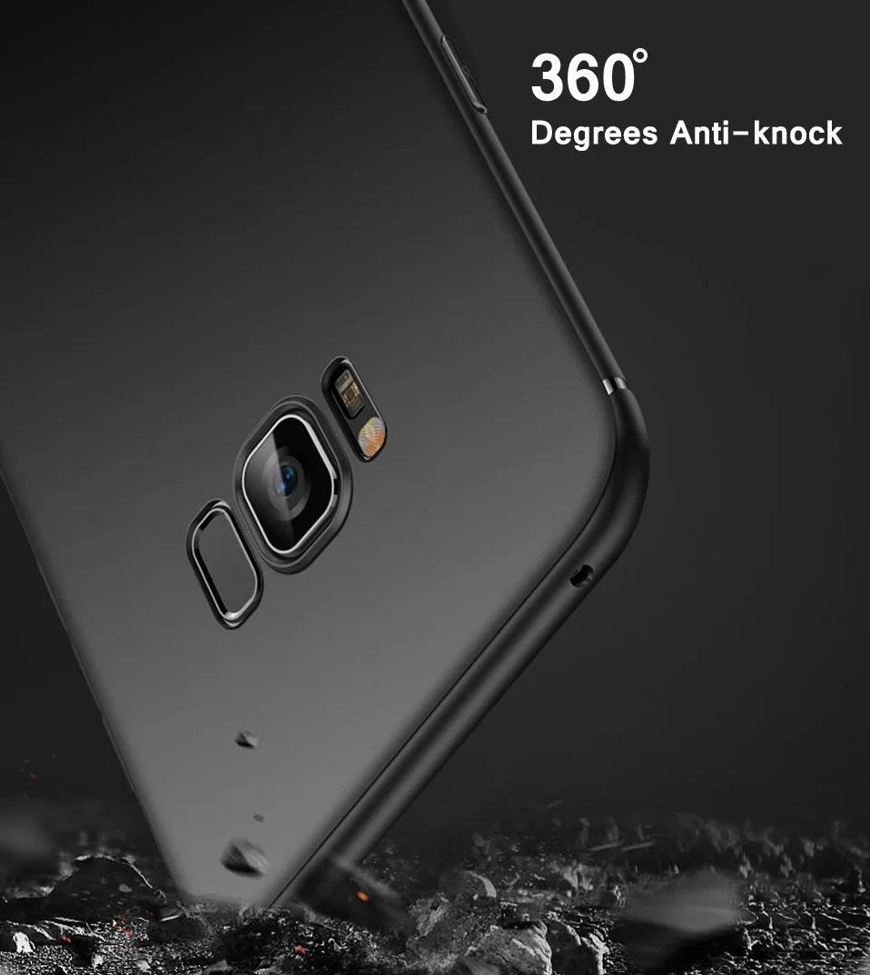 Тонкий силиконовый чехол для телефона samsung S6 S7 край S8 S9 плюс мягкий матовый TPU A5 A6 A7