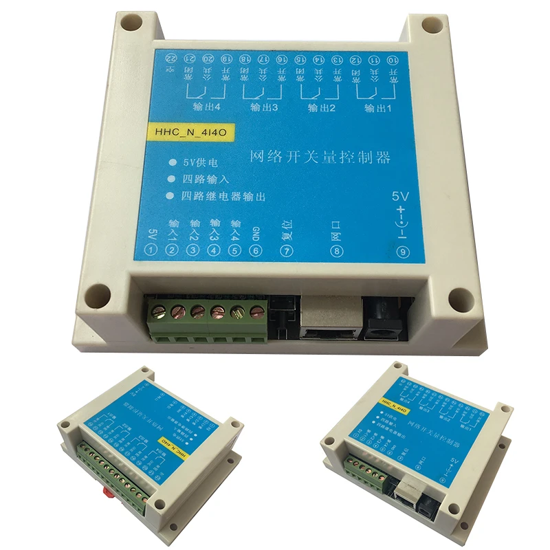 4 входа и выхода сетевой коммутатор количество Ethernet реле Прозрачная передача MODBUS