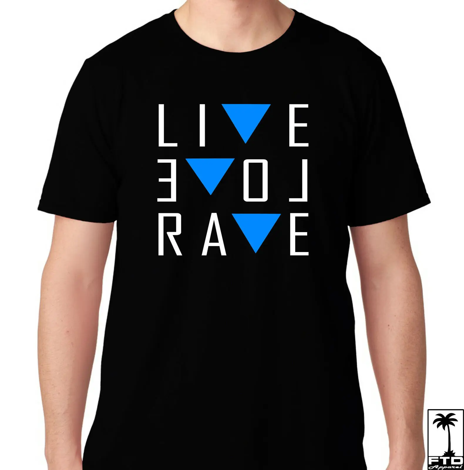 LIVE LOVE RAVE EDM Дом Музыки электро DUBSTEP музыки DJ CLUB HARDFEST футболка|Мужские футболки| |