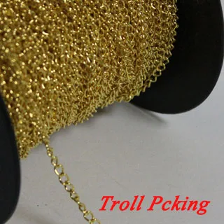 Ювелирные изделия 1 5 мм цепочка с листьями ожерелье браслет звенья медные