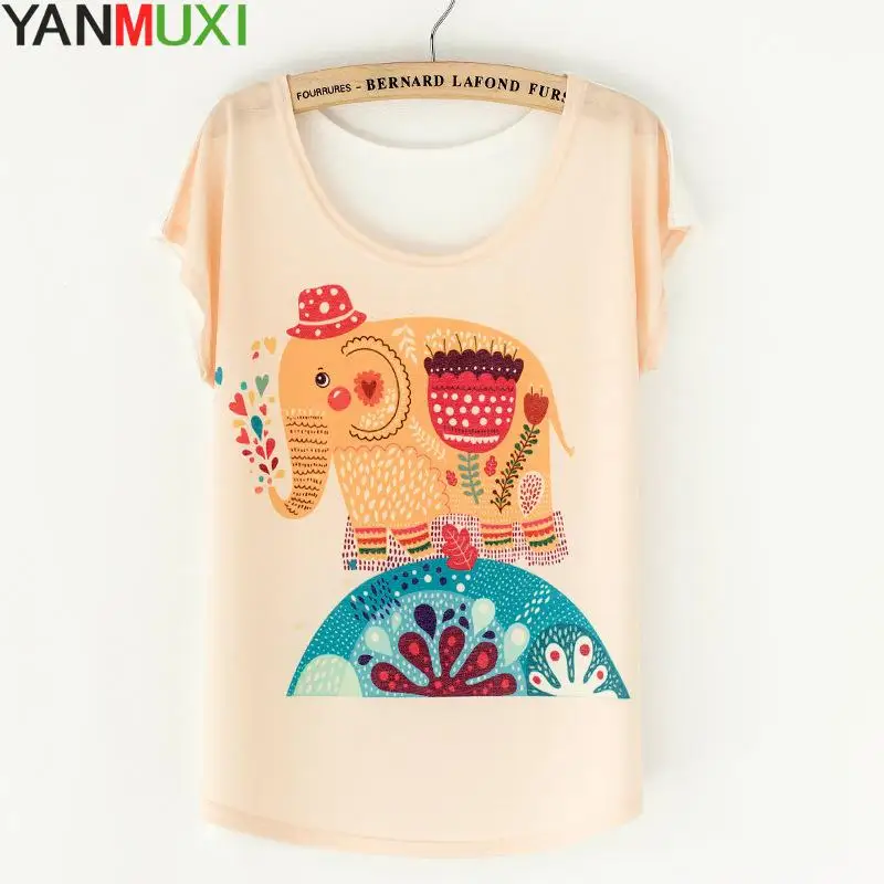 2017 Летний стиль короткий рукав летучая мышь Blusa повседневные свободные футболки