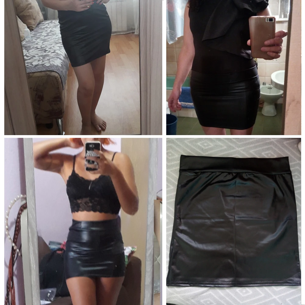 Женские юбки из искусственной кожи черные новинка 2018|black skirt|a skirtfashion skirt |