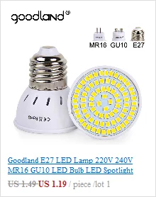 Goodland E27 светодиодный светильник E14 светодиодный смарт лампочки IC 220 V 240 V Светодиодная лампа без мерцания 24 36 48 56 69 81 89 светодиодный s SMD 5730 Люстра Свет