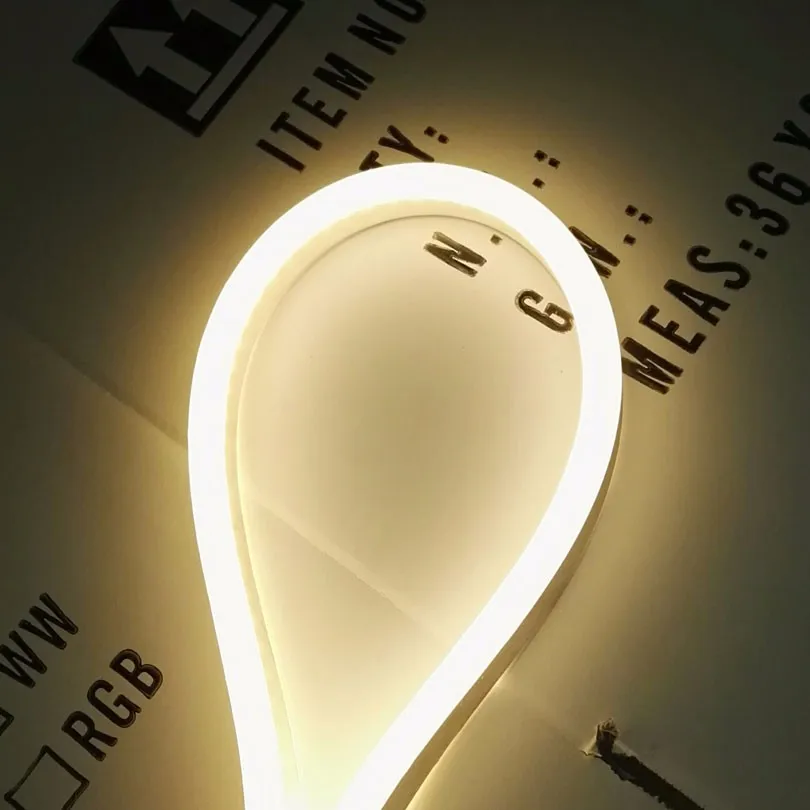 Высококачественная Гибкая светодиодная неоновая светильник ленсветильник