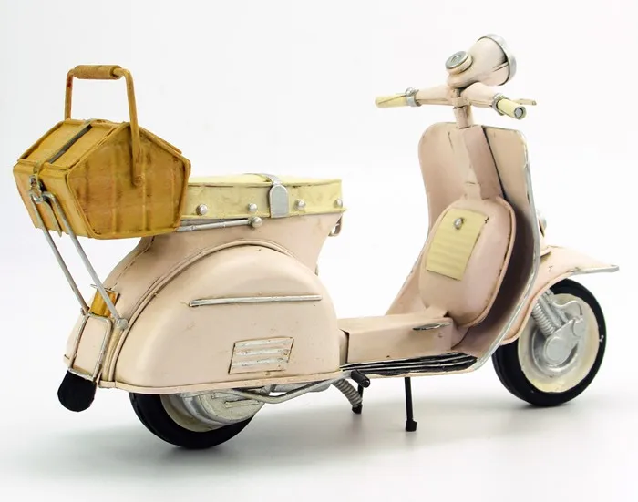 Ретро Италия стиль ручной работы металлический мотоцикл модель ручное украшение