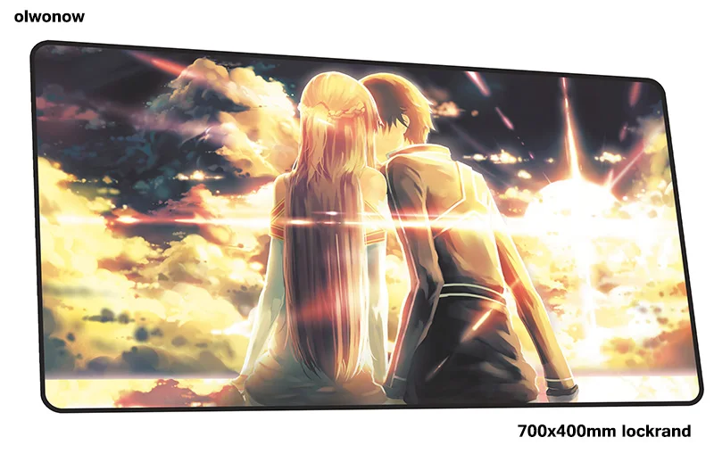 Size 700x400x2mm Sword Art онлайн коврик для мыши 70x40 см горячая Распродажа коврики для мыши лучший игровой коврик для мыши геймер милые персонализированные коврики для мыши Клавиатура ПК pad - Цвет: Size 700x400x2mm