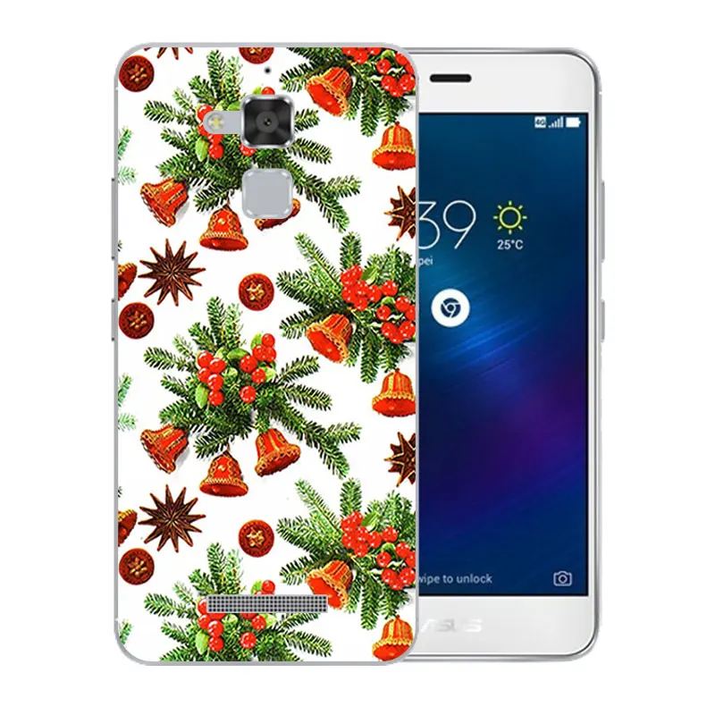Высококачественный чехол для ASUS Zenfone 3 Max ZC520TL 5 2 &quotВеселый X'MAS шаблон Мягкий