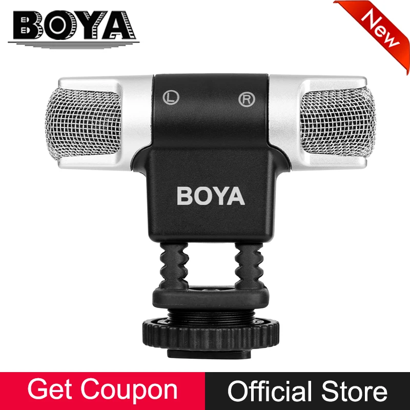 BOYA BY MM3 Dual Head стерео Запись конденсаторный микрофон для iPhone 8 Android смартфон DSLR