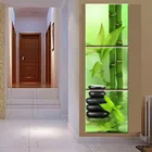 Настенные картины с рамкой, постер на холсте, домашний декор, 3 панели, спа, камень, бамбук, для гостиной, современная картина HD