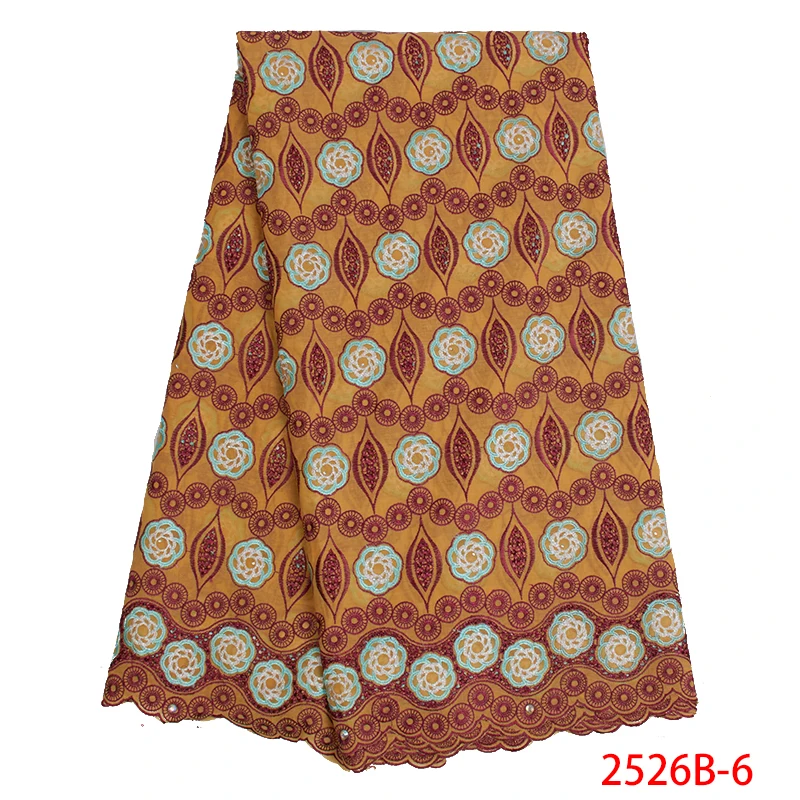 African Fabric Lace With Stones Swiss Voile High Quality Cotton Trim Sewing Accessories For Dress GD2526B-1 | Дом и сад