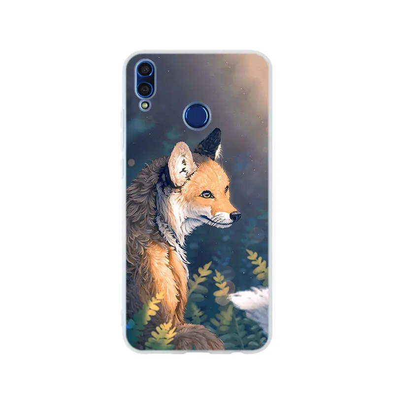 pattern 01 Мягкий ТПУ чехол Mr cute Fox для huawei Honor 9 10 Lite 6X 7X 8X Max 7A 5,7 дюймов 8A 8C V20 PLAY 9i - Цвет: pattern 01