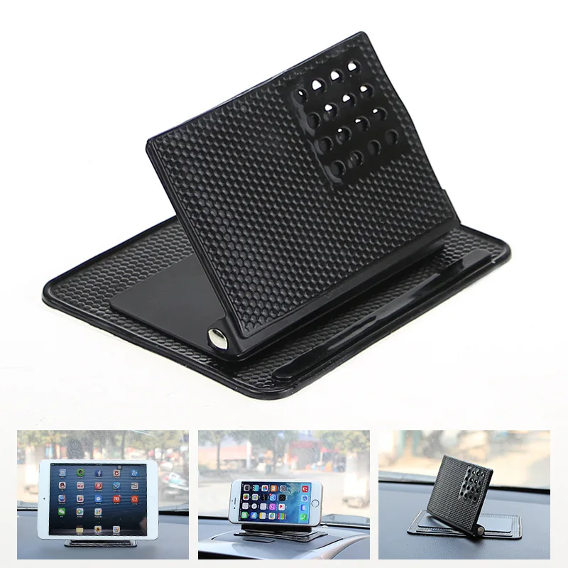 Вращающийся нескользящий коврик липкая Нескользящая накладка на приборную