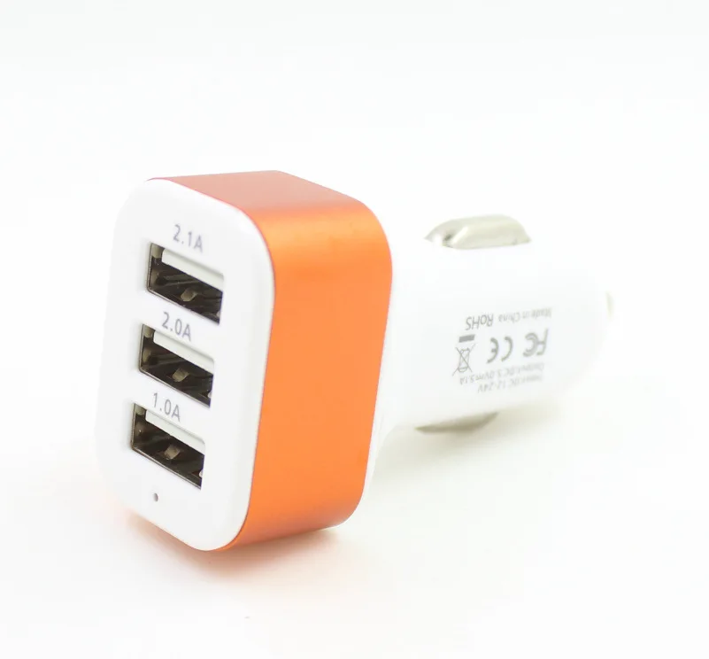 Тройное Универсальное USB Автомобильное зарядное устройство 3 порта