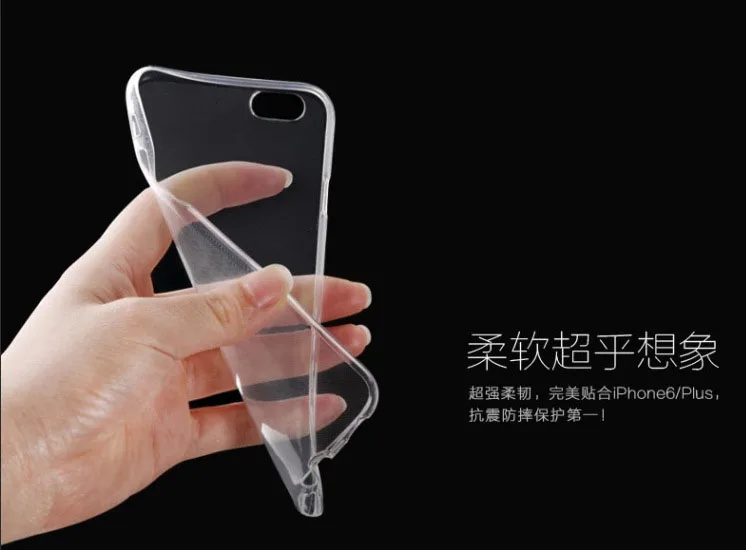 hot!!Original crystal clear Ultra thin slim 0.6mm soft TPU Case for iPhone 7 7Plus 4.7&quot 5.5&quot cover skin Transparent cases phone |