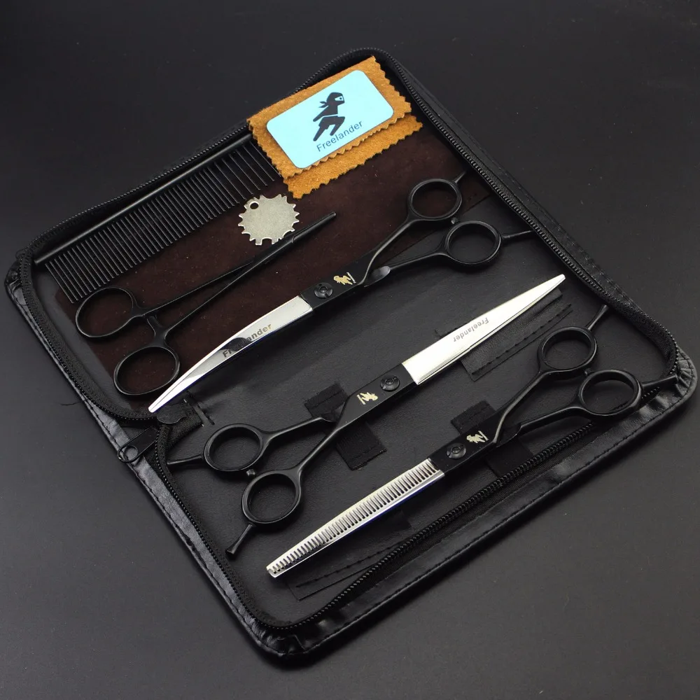 

Hairdressing comb 7-inch multi-color optional two-tailed animal grooming scissors