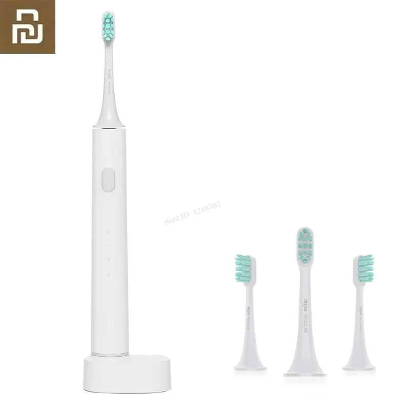 Toothbrush add headB Xiao mi jia звуковая волна электрическая зубная щетка умная звуковая зубная щетка Водонепроницаемая беспроводная зарядка mi Home управление приложением - Цвет: Toothbrush add headB