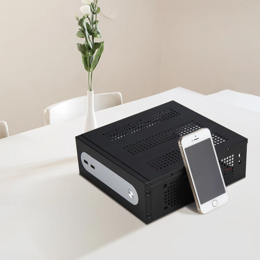 Чехол Realan G3 Steel Mini ITX HTPC без блока питания 2 x WIFI 6 COM USB2.0 шасси для HTPC|mini itx htpc case|itx