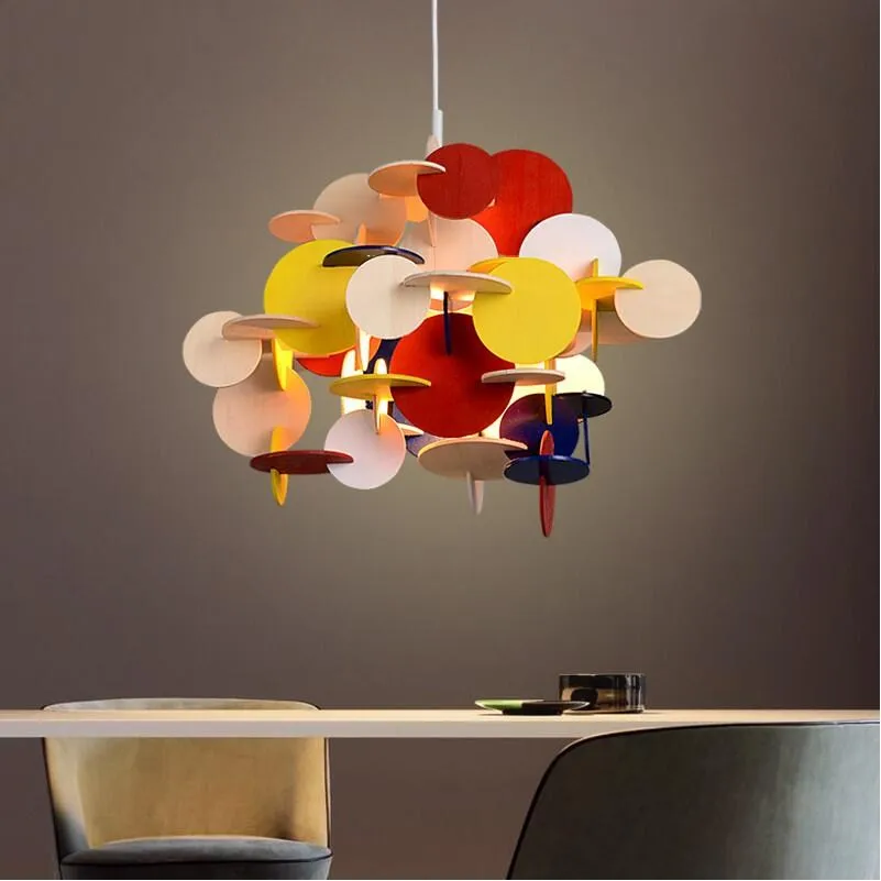 Скандинавские современные творческие DIY разные цвета дерево подвесные