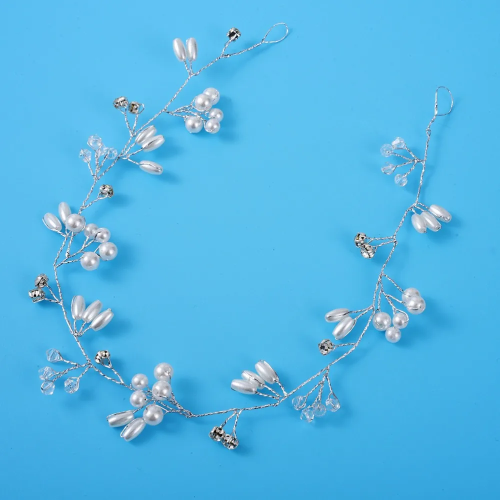 Высококачественный обруч для волос M MISM из Европейского сплава с жемчужинами и