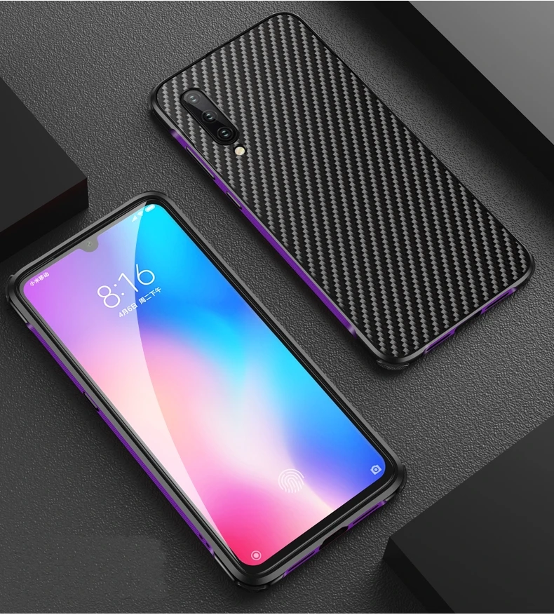 Чехол для Xiaomi mi 9T mi 9 8, металлический алюминиевый бампер, рамка из углеродного волокна, чехол для Xiao mi Red mi K20 Pro, чехол