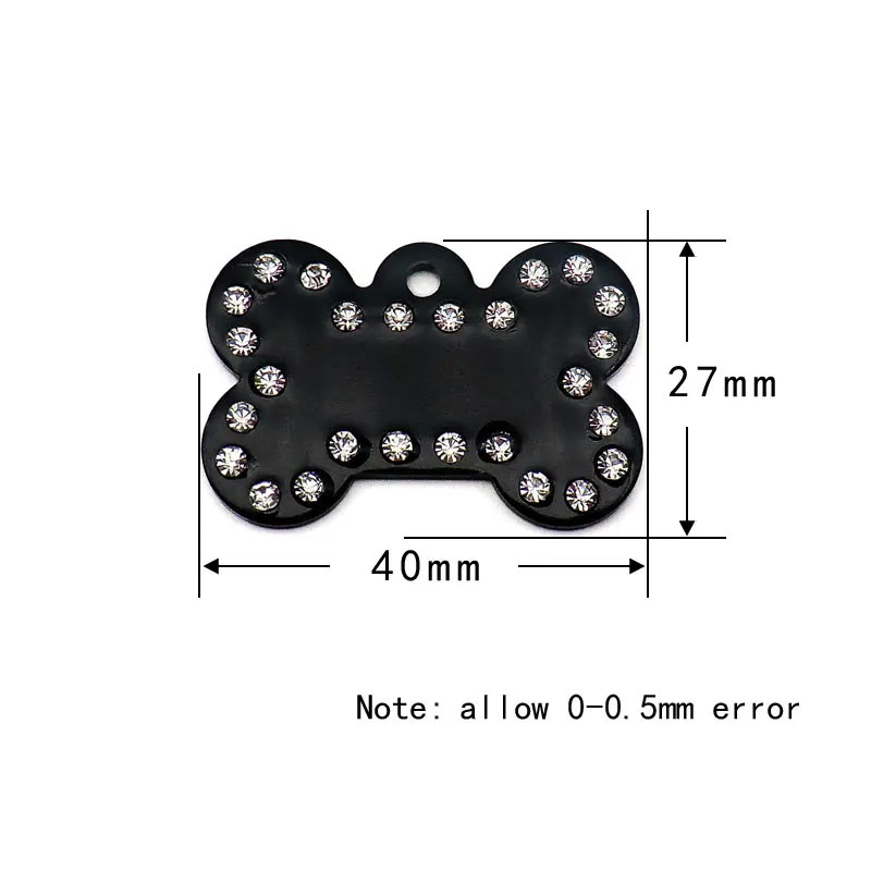 Оптовая продажа 100 шт. алмазные идентификационные Жетоны для кошек и собак