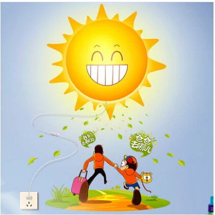 3D обои стена детская спальня прикроватная лампа мультфильм лампы настенный