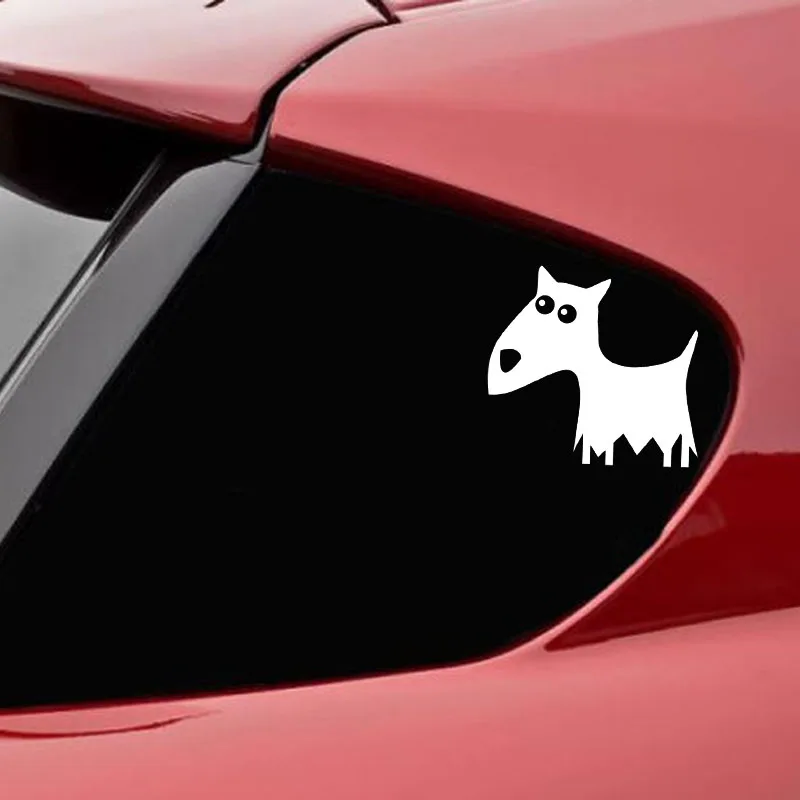 

YJZT 15.9CM*14.8CM Terrier Dog Sticker Pet Animals Car Vinyl Decal Decor Black/Silver C10-00246