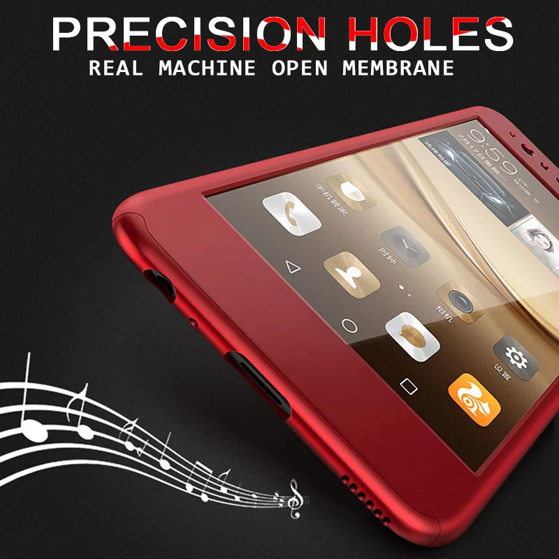 360 Degree Full Cover Cases For huawei P10 P9 LITE Shockproof Case Huawei PLUS honor 8 p8 lite 2017 Glass |