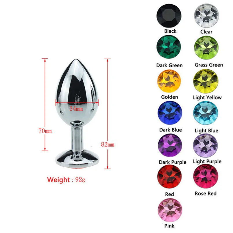 Средние анальные игрушки Анальная пробка металлические интимные для женщин секс