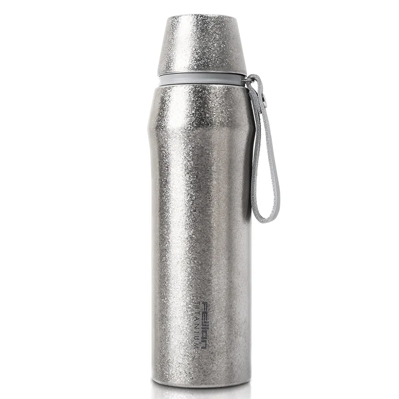 460ml Insulated Feijian креативный чистый титан Вакуумная чашка термос дизайн интеллектуальная награда роскошный подарок для любимого мы поддерживаем настройки - Цвет: 460ml Insulated