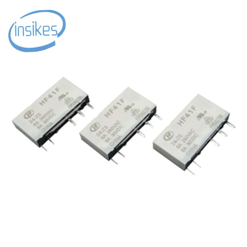 10 шт./лот HF41F 24 ZS Горячая новинка HF41F24ZS 24VDC DC24V 24V Реле DIP5|Запасные части| |