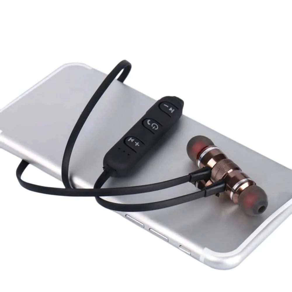 Новые магнитные динамик металлический спортивные bluetooth наушники стерео Super Bass