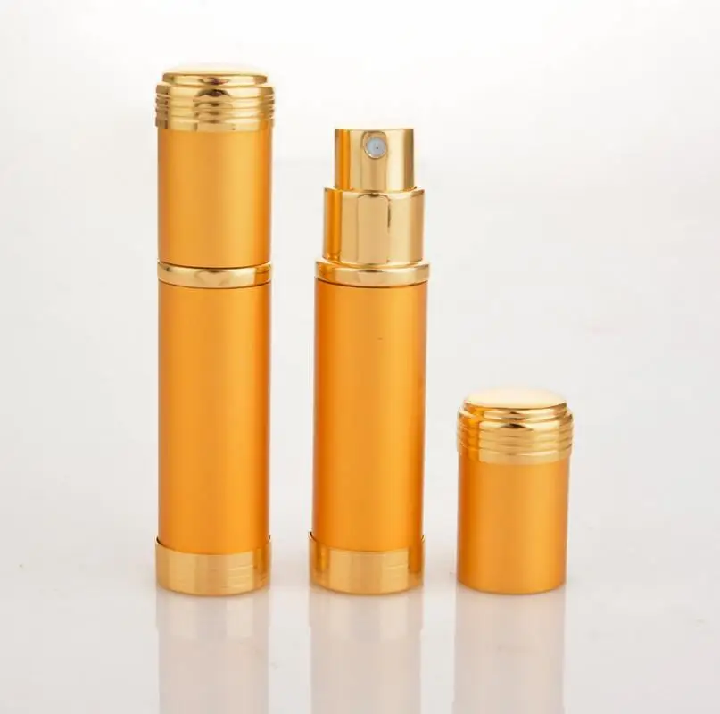 買取 高グレード 5 ミリリットルゴールド/シルバー色スパイラル香水空のボトル化粧水ガラススプレーボトル