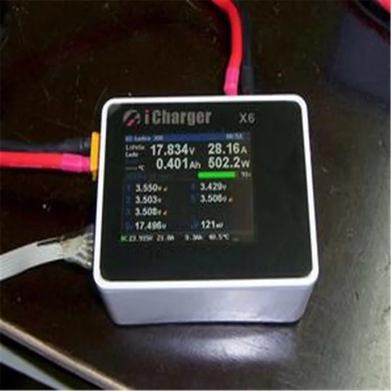 Новинка оригинальное зарядное устройство i X6 800 Вт 30A DC ЖК экран умное Lipo Dis