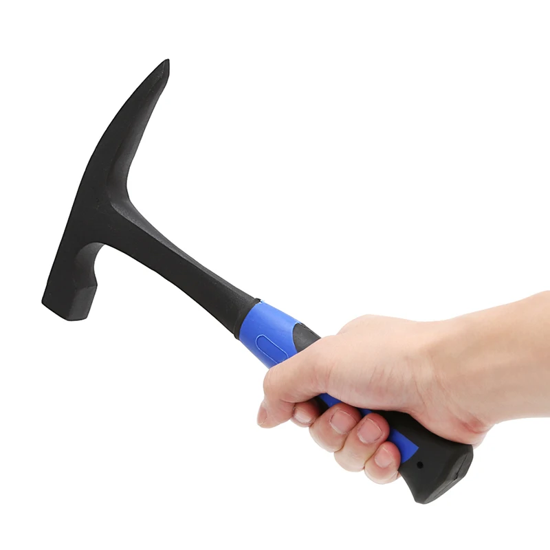 

YOFE Rock Pick With Flat Tip Shock Reduction Grip Geological Stratigraphic Hammer