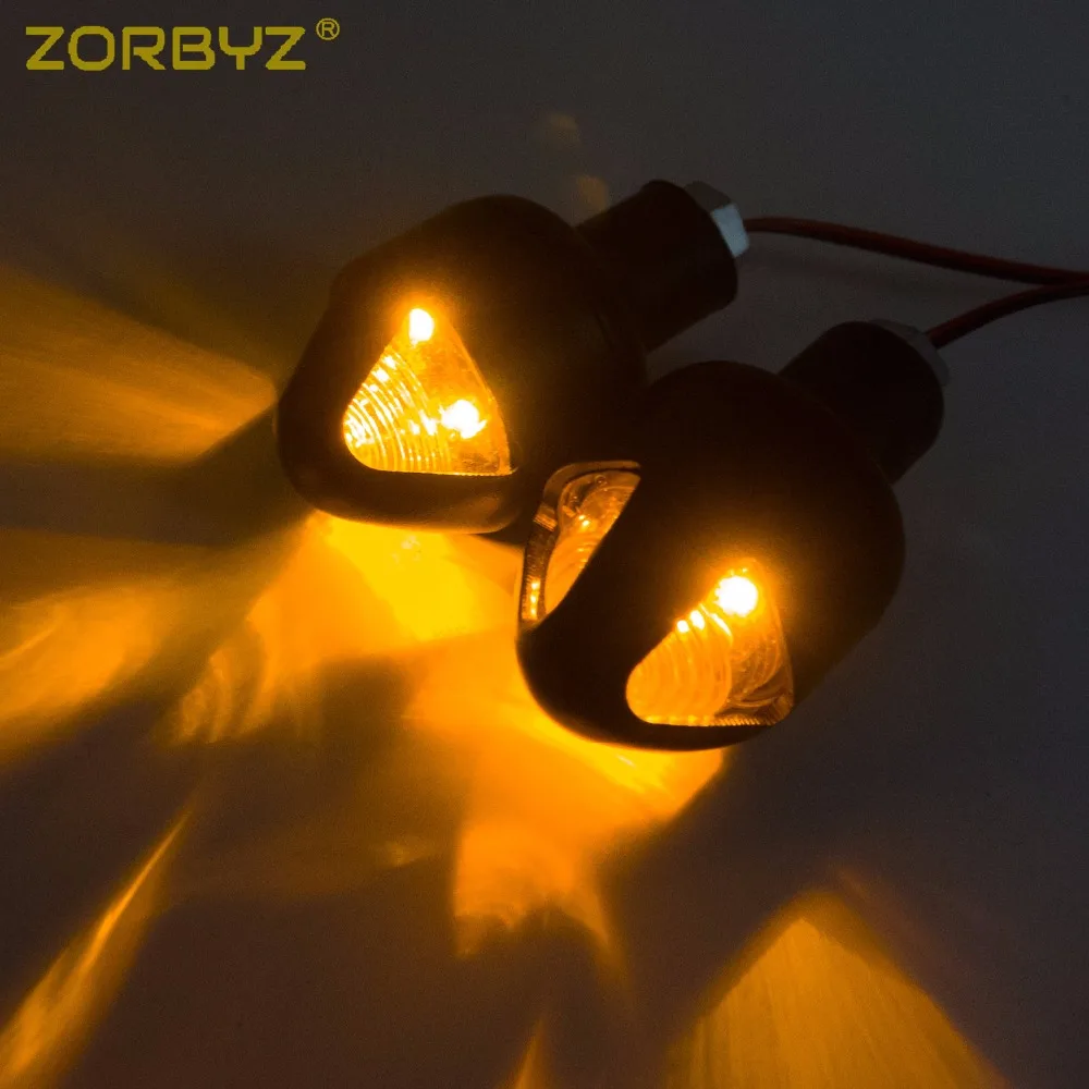 ZORBYZ мотоциклетный черный светодиодный поворотник задний амортизационный